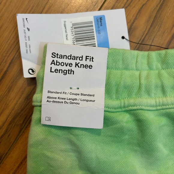 Nike Sportswear French Terry Shorts Floral/Green Men's Size Medium - Picture 6 of 8